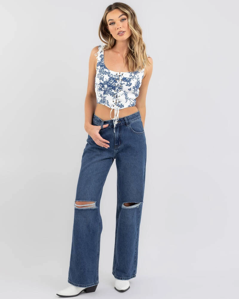 Mia Lace Up Corset Top 2 Mia Lace Up Corset Top - Image 2